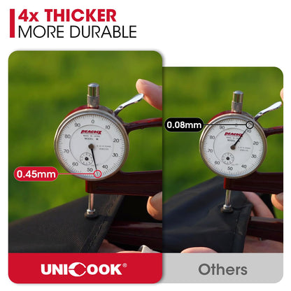 Unicook Grill Cover 55 Inch for Outdoor Grill, Heavy Duty, Waterproof, Fade Resistant, BBQ Cover with Handles/Straps/Air Vents, Compatible with Weber Charbroil Nexgrill Gas BBQs etc - CookCave