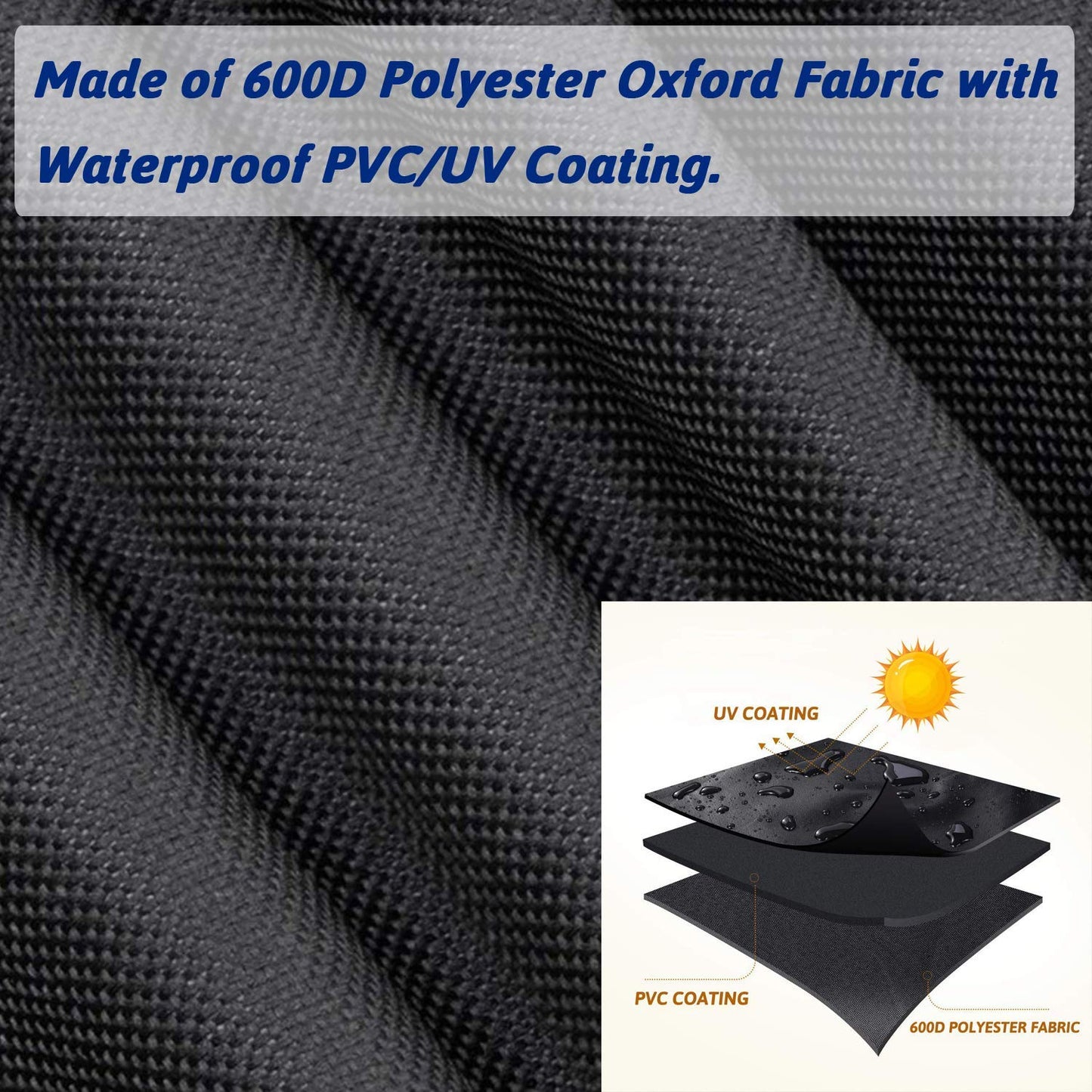 Utheer Waterproof Grill Cover for Oklahoma Joe's Longhorn Offset Smoker – 600D Heavy Duty BBQ Protection, UV & Wind Resistant, 70" L x 60" H x 40" W - CookCave