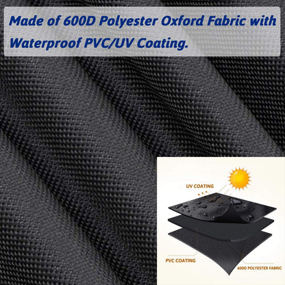 Utheer Waterproof Grill Cover for Oklahoma Joe's Longhorn Offset Smoker – 600D Heavy Duty BBQ Protection, UV & Wind Resistant, 70" L x 60" H x 40" W - CookCave