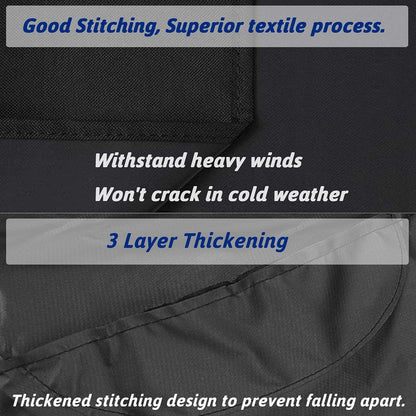 Utheer Waterproof Grill Cover for Oklahoma Joe's Longhorn Offset Smoker – 600D Heavy Duty BBQ Protection, UV & Wind Resistant, 70" L x 60" H x 40" W - CookCave