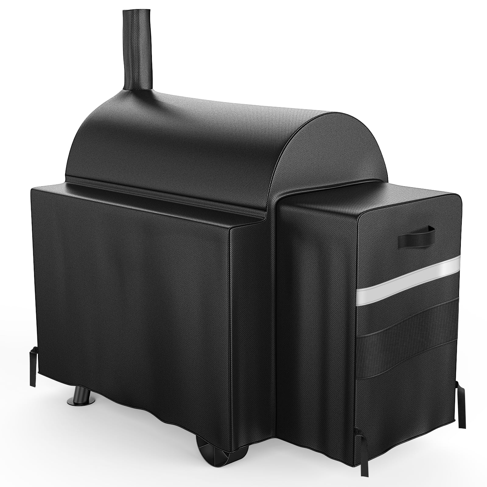 Utheer Waterproof Grill Cover for Oklahoma Joe's Longhorn Offset Smoker – 600D Heavy Duty BBQ Protection, UV & Wind Resistant, 70" L x 60" H x 40" W - CookCave