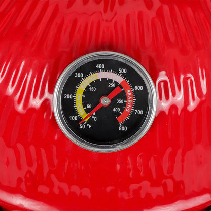 Vasitelan Ceramic Grill,13 inch Portable Ceramics Charcoal Barbecue Grill,Kamado BBQ Charcoal Grill (Orange) - CookCave