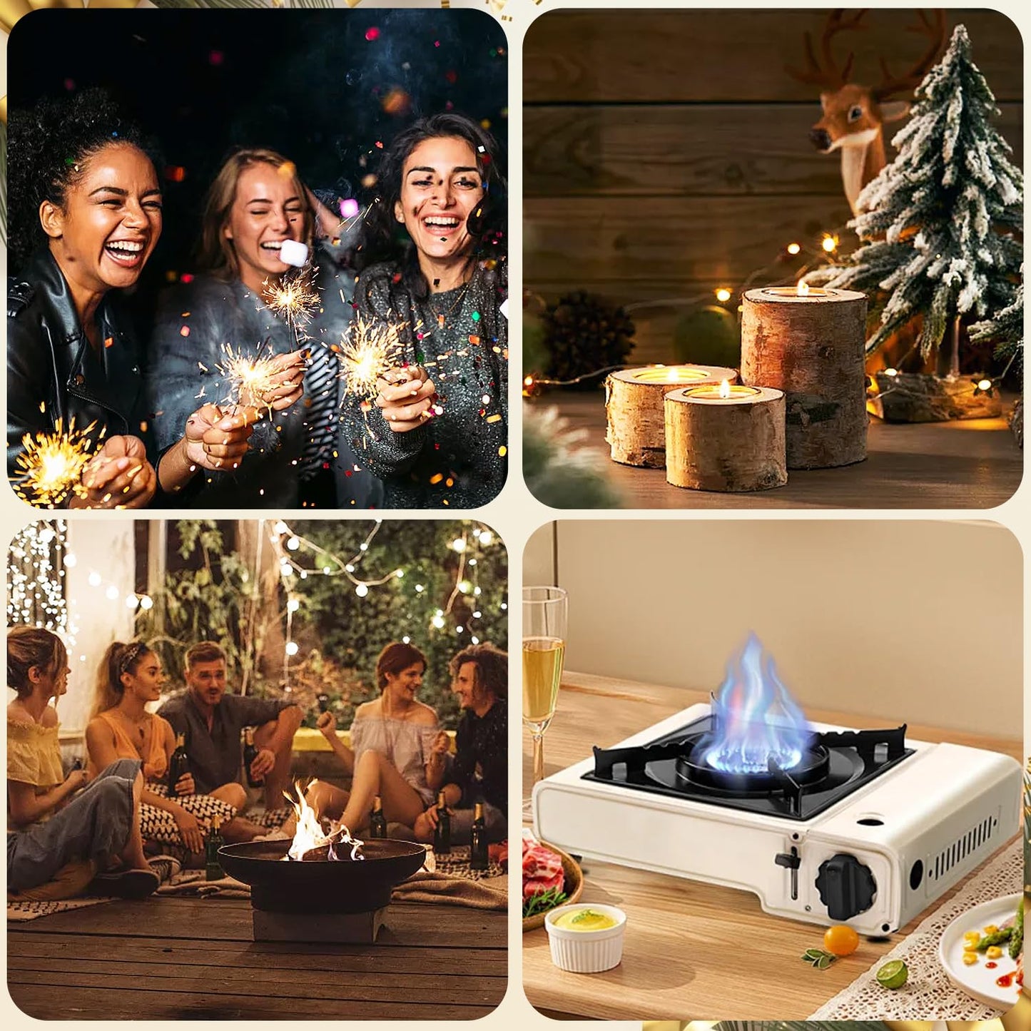 VEHHE Candle Lighter, Windproof Pulse Electric Lighter with Anti-False-Touch Lock and Led Display, Lighters for Candle BBQ Camping Festivals-Black - CookCave