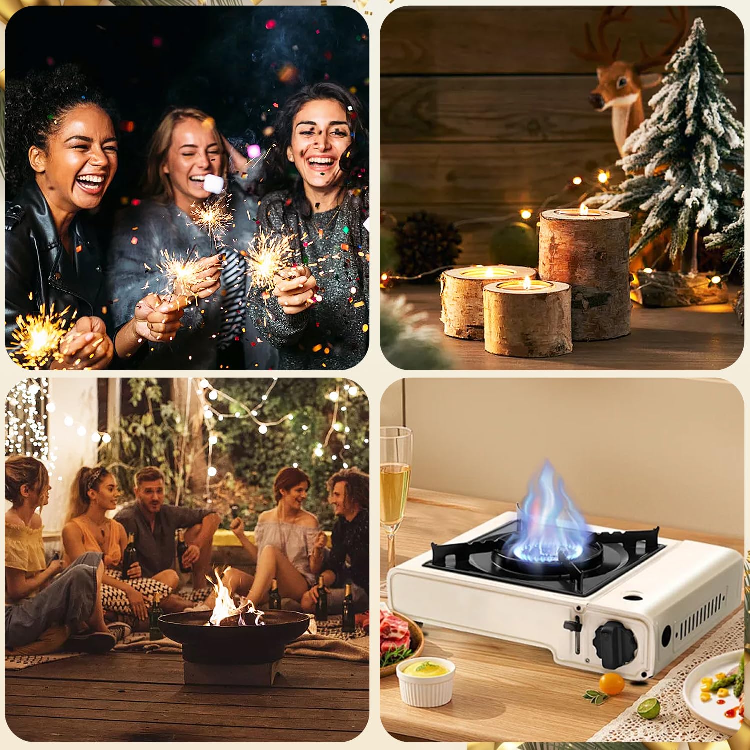 VEHHE Candle Lighter, Windproof Pulse Electric Lighter with Anti-False-Touch Lock and Led Display, Lighters for Candle BBQ Camping Festivals-Black - CookCave