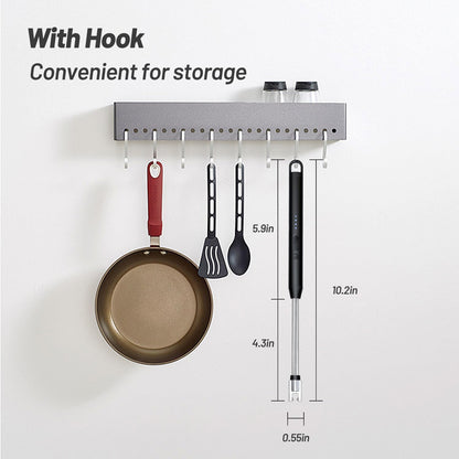 VEHHE Electric Lighter with 360° Flexible Neck, Flameless Windproof Long Candle Lighter with Led Battery Display, USB C Rechargeable with Hanging Hook for Gifts BBQ Fireworks (Black) - CookCave