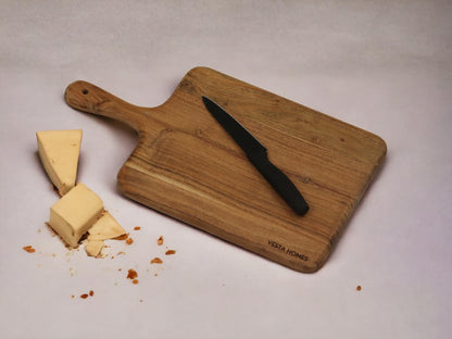 Vesta Homes Wooden Cutting Board/Chopping, Serving Board, Platter for Vegetables, Fruits, Cheese, and Charcuterie | Natural Acacia Wood | 16 * 9 Inches | Handcrafted in India - CookCave