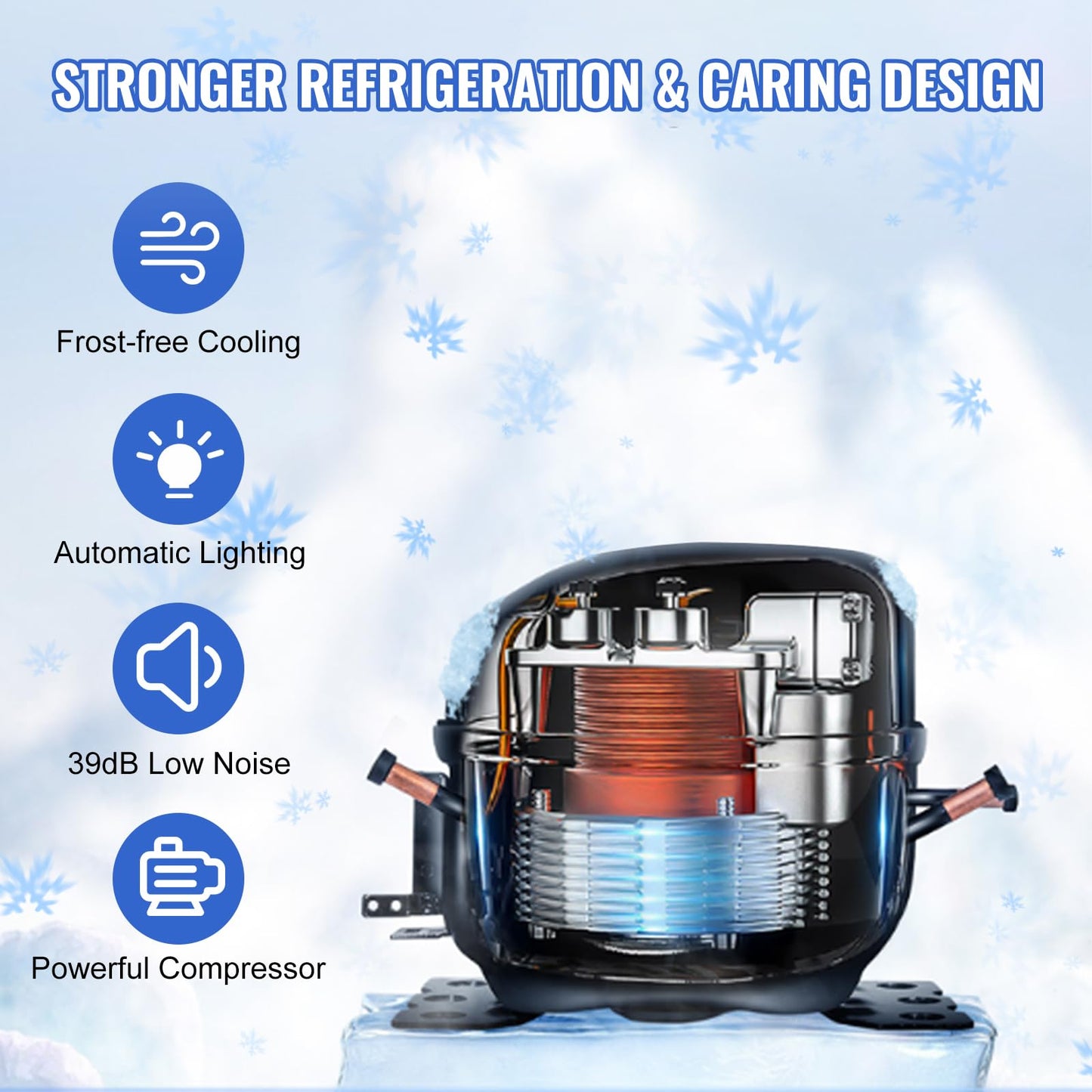 VEVOR 24 inch Undercounter Refrigerator, 2 Drawer Refrigerator with Different Temperature, 4.87 Cu.ft. Capacity, Waterproof Indoor and Outdoor Under Counter Freezer Fridge for Home and Commercial Use - CookCave