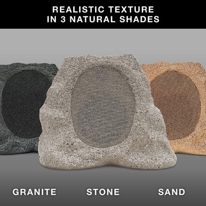 Victrola Rock Speaker Connect, Stone, Wireless Outdoor with Bluetooth 5.3, 22-Hour Battery Life, with Solar Charging, Link Up to 20 Rock Speakers, IP65 Water & Dust Resistant Speaker - CookCave