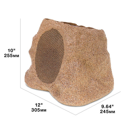 Victrola Rock Speaker Connect, Stone, Wireless Outdoor with Bluetooth 5.3, 22-Hour Battery Life, with Solar Charging, Link Up to 20 Rock Speakers, IP65 Water & Dust Resistant Speaker - CookCave