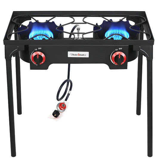 Vivicreate Propane Gas 20 PSIG high pressure regulator outdoor camping camp garden BBQ grill stove burner estufas de gas para cocinar afuera - CookCave
