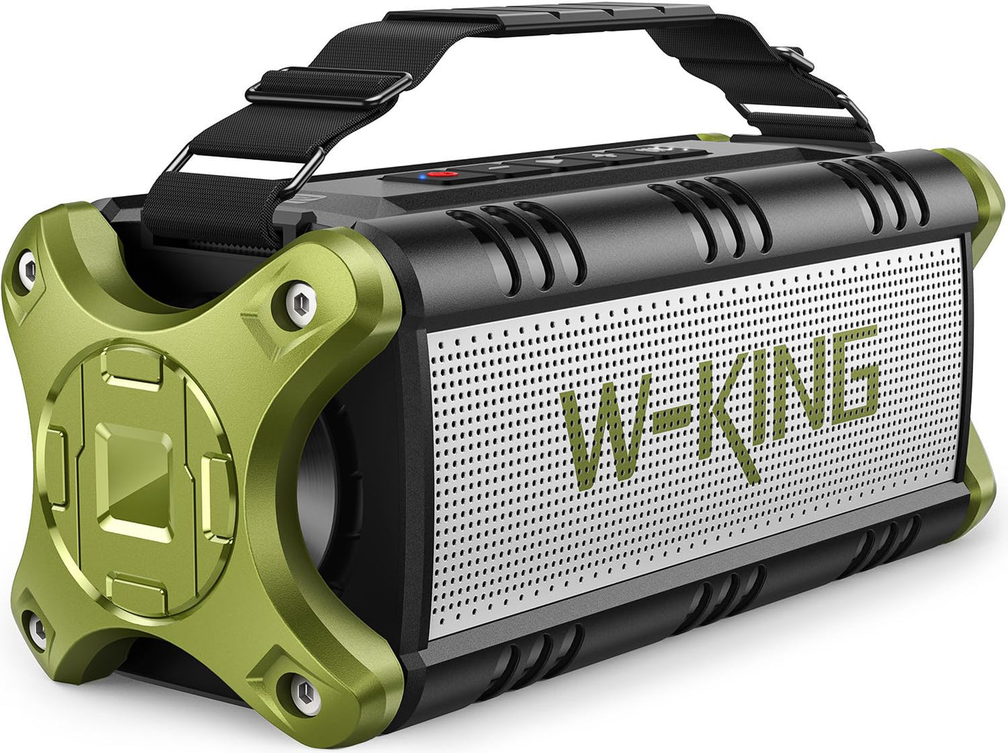 W-KING Bluetooth Speaker, 90W Max Portable Loud Speakers Wireless, IPX6 Waterproof Outdoor Speaker, 50W Deep Bass/2 Powerful Subwoofer/40H/Power Bank/Dual Pairing/EQ/TF/AUX/NFC for Camping,Pool,Party - CookCave