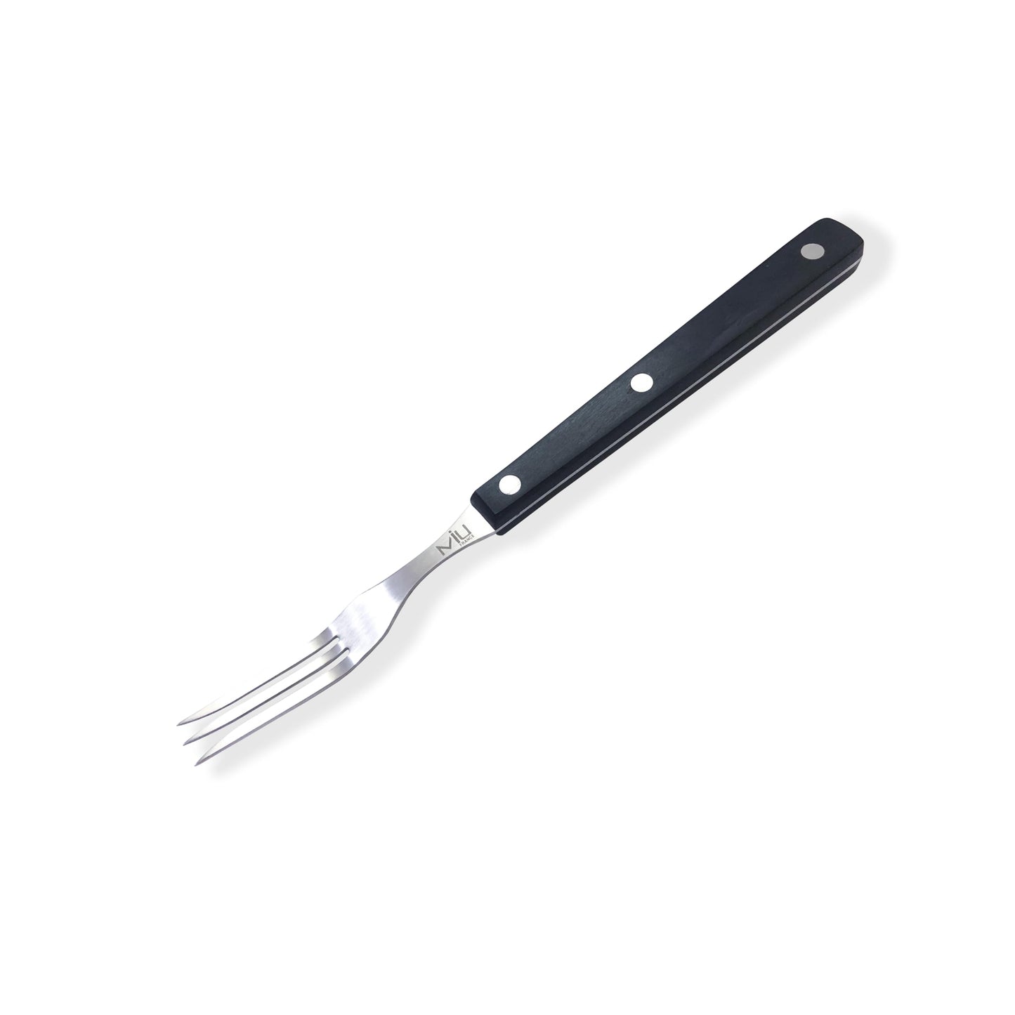 WALLFARM Granny Fork 10" 3-Tine - Pro-Grade Stainless Steel - Heat-Resistant BBQ Meat Fork - Ideal for Serving, Cooking, Turning, Roasting, Shredding, Barbecue - CookCave