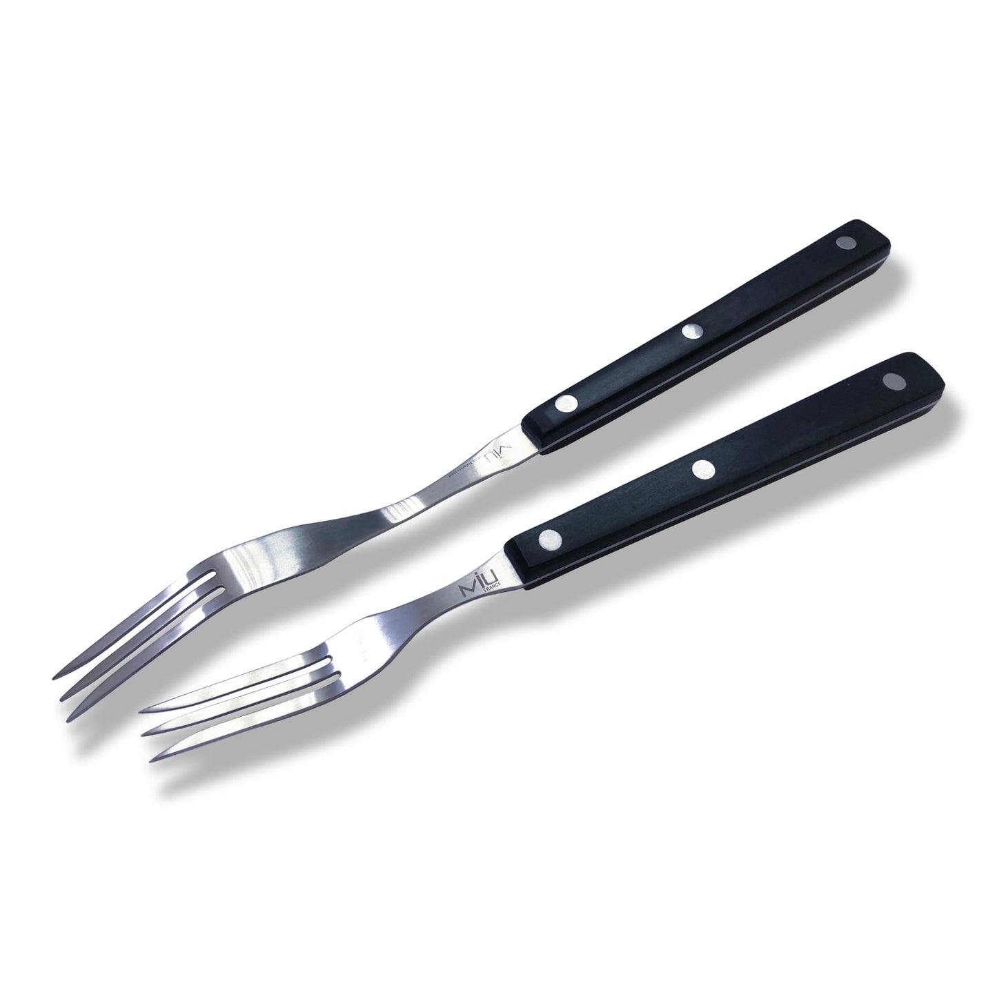 WALLFARM Granny Fork 10" 3-Tine - Pro-Grade Stainless Steel - Heat-Resistant BBQ Meat Fork - Ideal for Serving, Cooking, Turning, Roasting, Shredding, Barbecue - CookCave