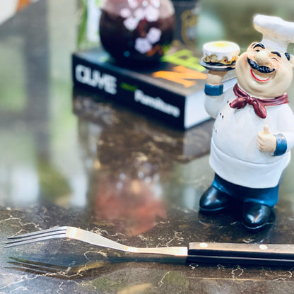 WALLFARM Granny Fork 10" 3-Tine - Pro-Grade Stainless Steel - Heat-Resistant BBQ Meat Fork - Ideal for Serving, Cooking, Turning, Roasting, Shredding, Barbecue - CookCave