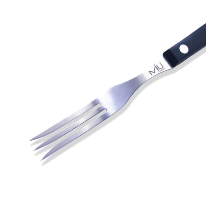 WALLFARM Granny Fork 10" 3-Tine - Pro-Grade Stainless Steel - Heat-Resistant BBQ Meat Fork - Ideal for Serving, Cooking, Turning, Roasting, Shredding, Barbecue - CookCave