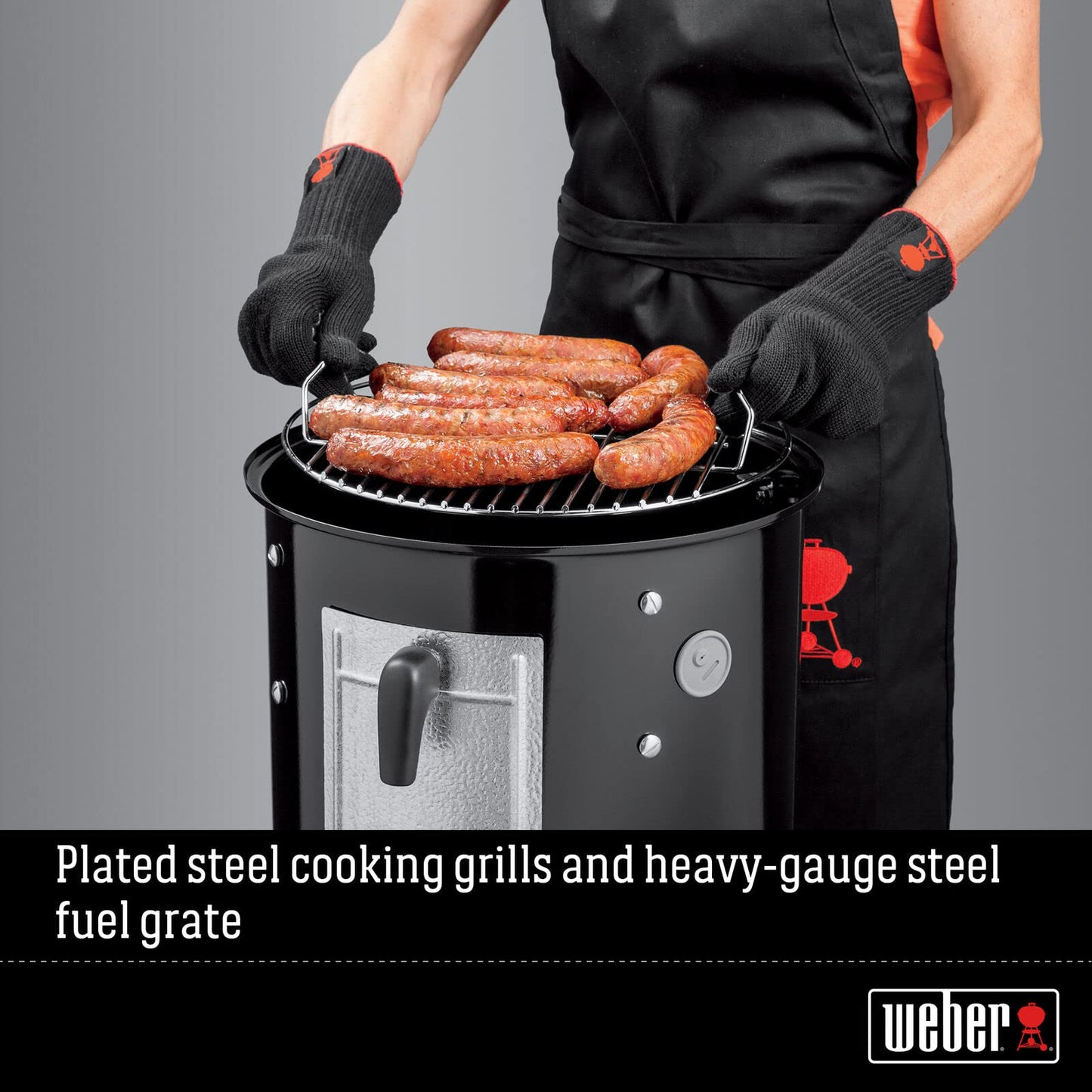 Weber 14-inch Smokey Mountain Cooker, Charcoal Smoker - CookCave