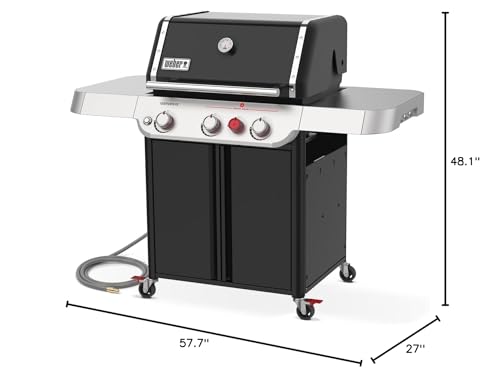Weber Genesis E-325 Natural Gas Grill, Black - CookCave