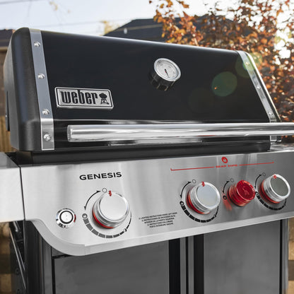 Weber Genesis E-325 Natural Gas Grill, Black - CookCave