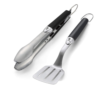 Weber Original Portable 2-Piece Stainless Steel Tool Set - CookCave