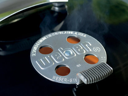 Weber Performer Deluxe Charcoal Grill, 22-Inch, Touch-N-Go Gas Ignition System, Black - CookCave