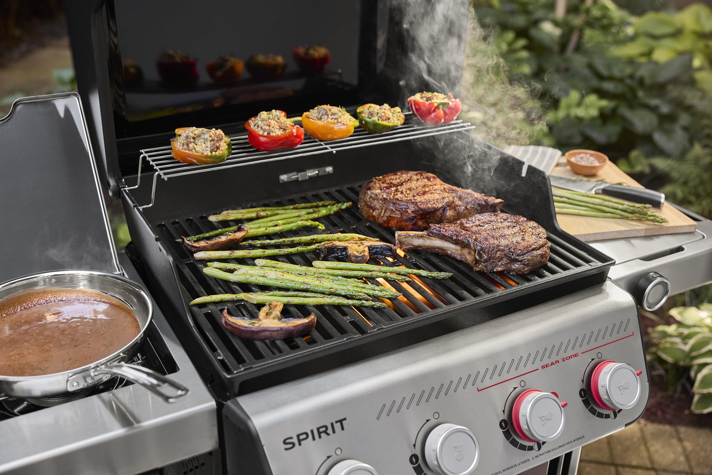 Weber SPIRIT 4-Burner Grill EP-425 Liquid Propane Black - CookCave