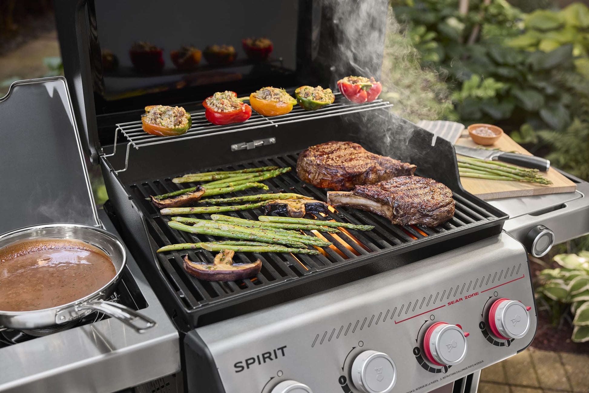 Weber SPIRIT 4-Burner Grill EP-425 Liquid Propane Black - CookCave