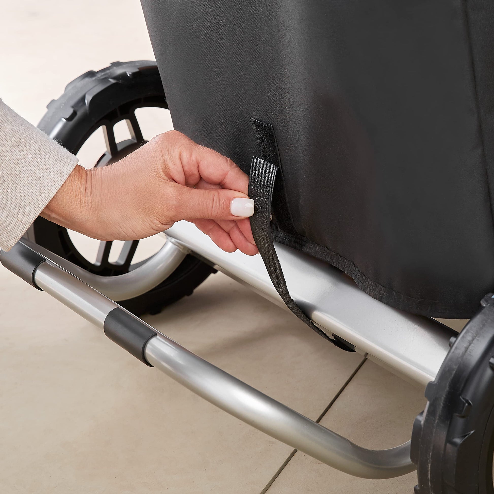 Weber Traveler Premium Grill Cover, Heavy Duty and Waterproof - CookCave