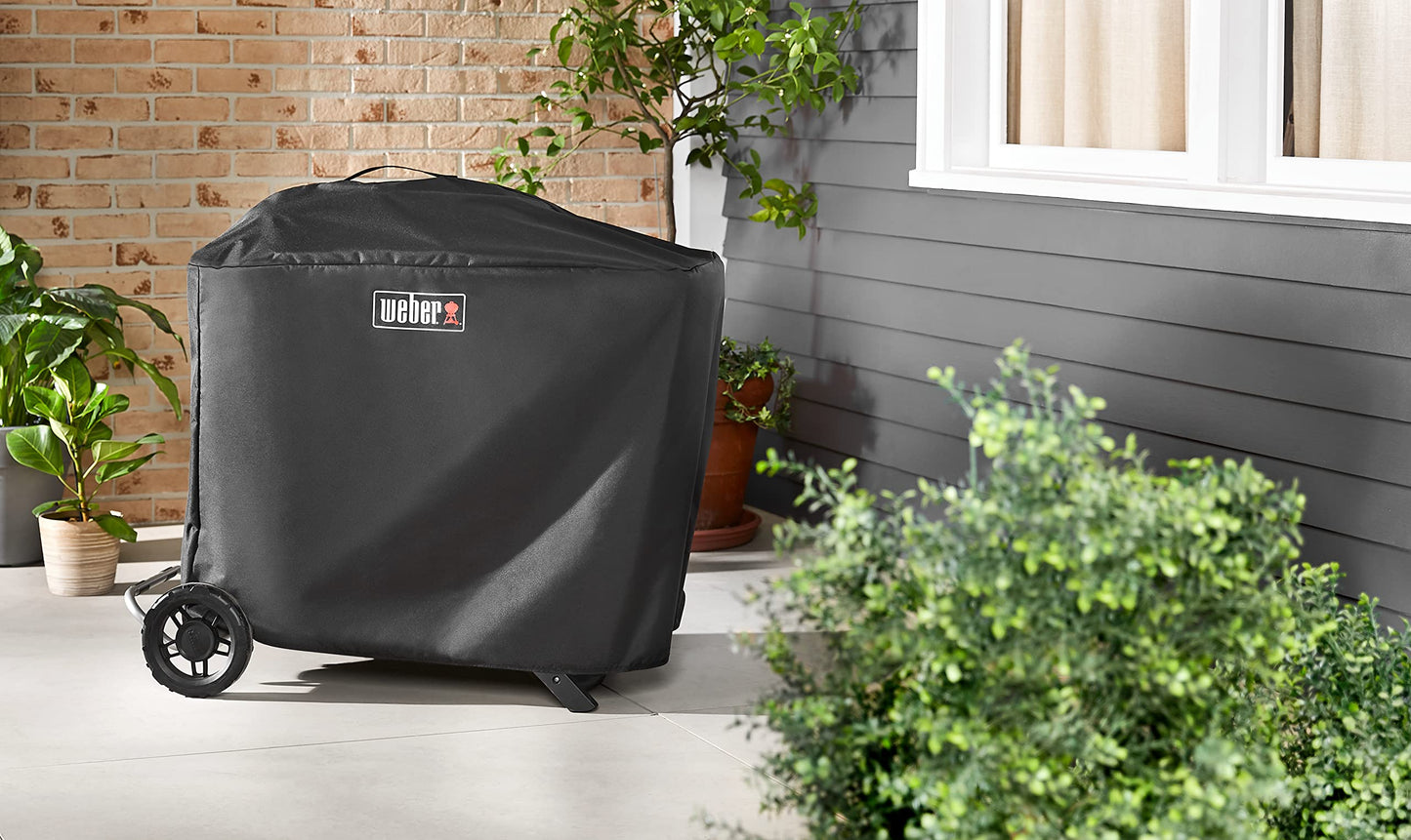 Weber Traveler Premium Grill Cover, Heavy Duty and Waterproof - CookCave