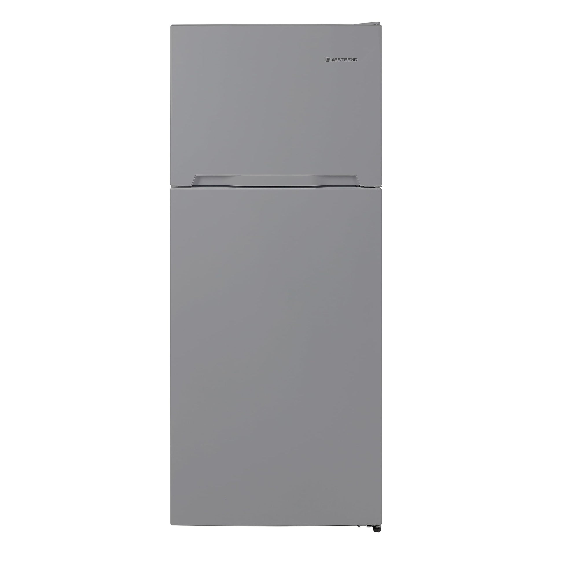 West Bend Apartment Refrigerator Freestanding Dual Door Design Fridge with Top Freezer, Adjustable Electronic Controls and Frost Free Defrost, for Condo, House, Small Kitchen Use, 14.3-Cu.Ft, Metallic - CookCave