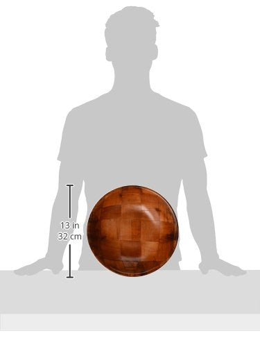 Winco WWB-12 12" Woven Wood Salad Bowl - CookCave