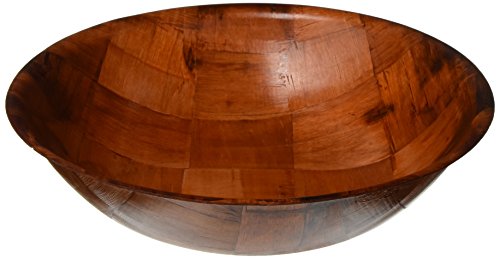 Winco WWB-12 12" Woven Wood Salad Bowl - CookCave