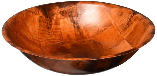 Winco WWB-14 Wooden Woven Salad Bowl, 14-Inch, Brown - CookCave
