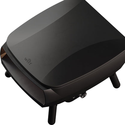 Witt PICCOLO Rotante 13" Outdoor Pizza Oven - Compact, Portable Gas Pizza Oven with Rotating Stone & C-Shaped Burner | Ideal for Small Spaces, Easy to Clean, Restaurant-Quality Pizzas at Home – Black - CookCave