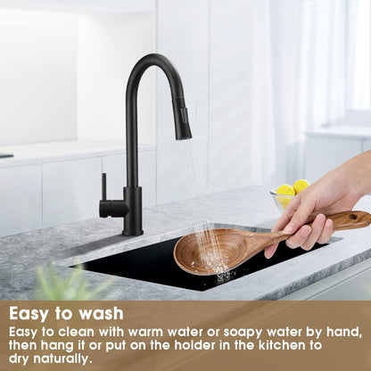 WOODME Kitchen Utensils Set 8 Piece Teak Wooden Cooking Utensil Set Non-Stick Pan Wood Spoons and Spatula Cookware for Home Everyday Use &Kitchen Tools - CookCave