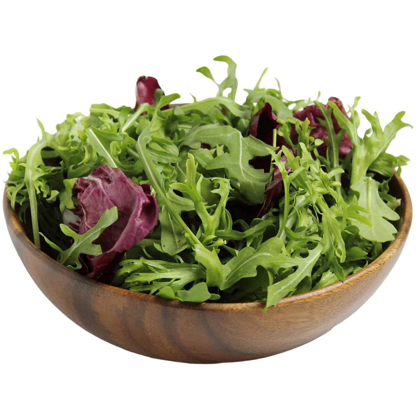 WRIGHTMART Acacia Wood Bowl, Set of 4, 7” Round, for Serving Food, Salads, Fruits, for Kitchen, Dining, or Living Room, Handmade, Natural, Rustic, Decorative and Durable Bowls. - CookCave