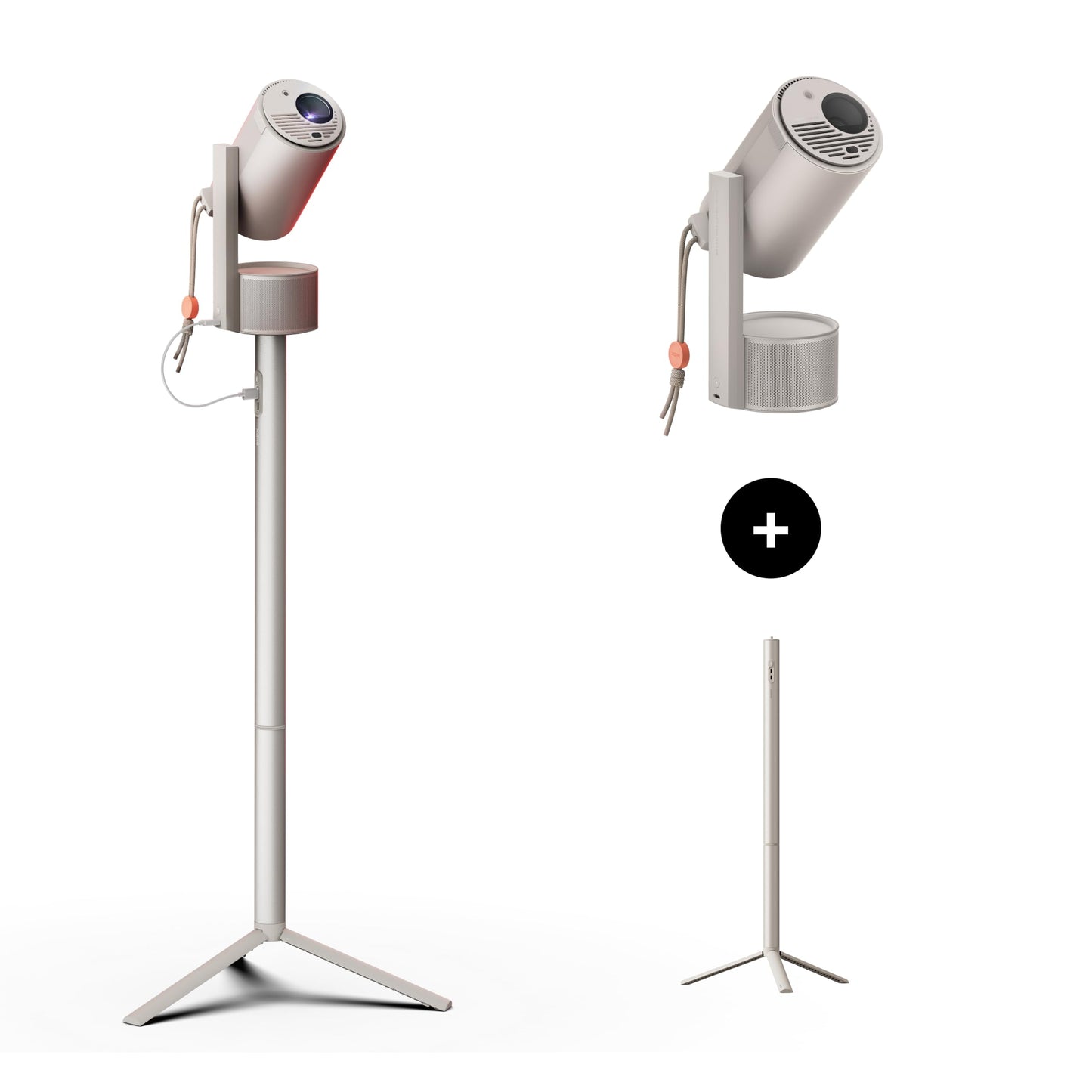 XGIMI MoGo 3 Pro NEW Outdoor Projector with PowerBase Stand, 2.5hrs Battery, Google TV with Licensed Netflix, Build-in Adjustable Stand, 450 ISO Lumens, ISA 2.0, 2 x 5W Harman Kardon - CookCave
