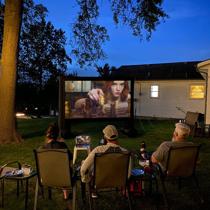 XHYCPY Inflatable Projector Screen 15ft Inflatable Movie Screen Outdoor with Air Blower and Storage Bag, Easy Set up, Front and Rear Projection for Outdoor Movie Night Backyard Pool Fun - CookCave