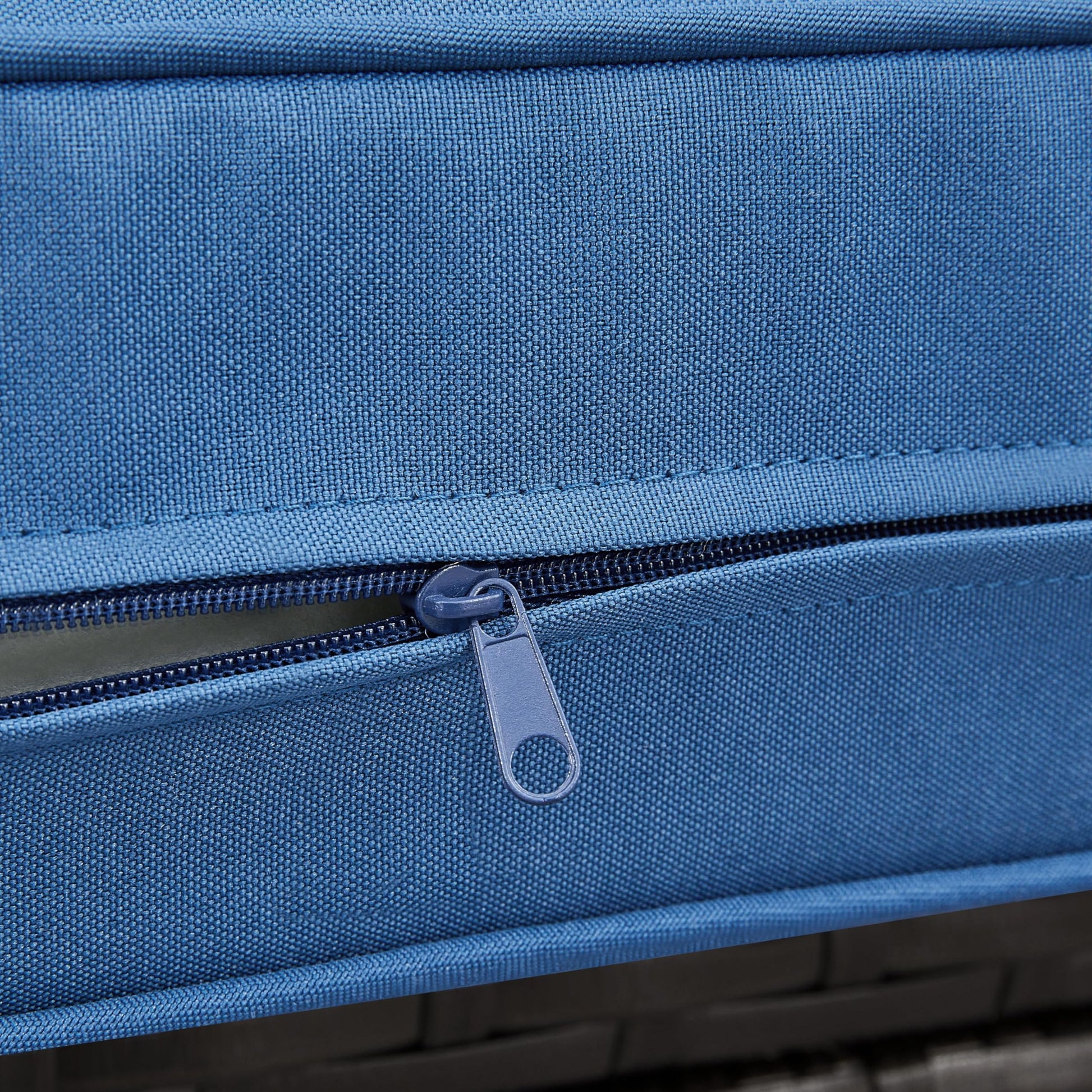 Yaheetech 3-Seat Patio Wicker Sofa, Outdoor Rattan Couch with Furniture Cover, Deep Seat High Back with Cushions & Throw Pillows for Deck/Porch/Balcony/Yard, Brown/Dark Blue - CookCave