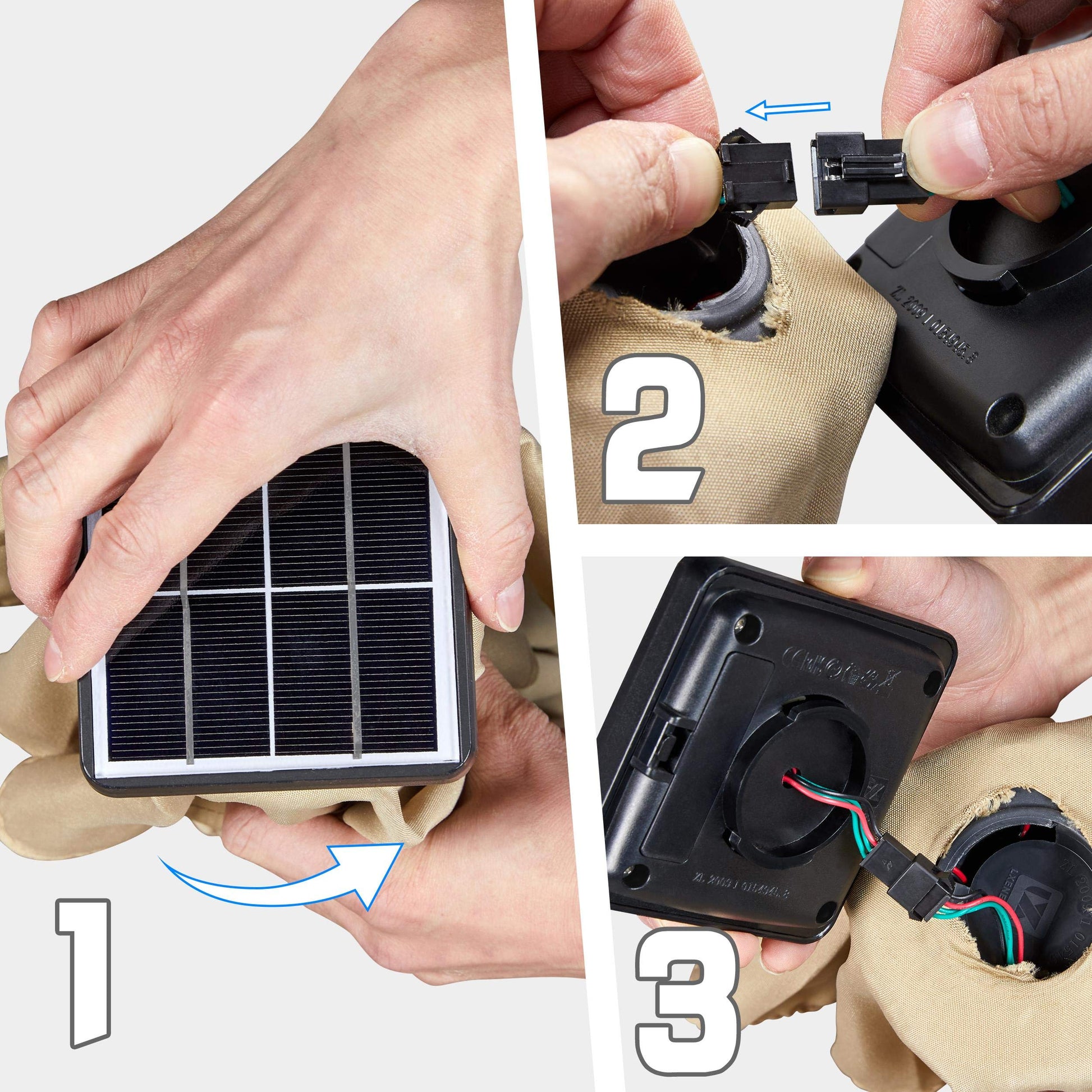 Yaheetech 7.5FT Solar Patio Umbrella-18 LED Lighted Market Table Outdoor Umbrella w/UV Protection Push Button Tilt & Crank Lift System for Garden/Lawn/Deck/Backyard/Pool,Tan - CookCave