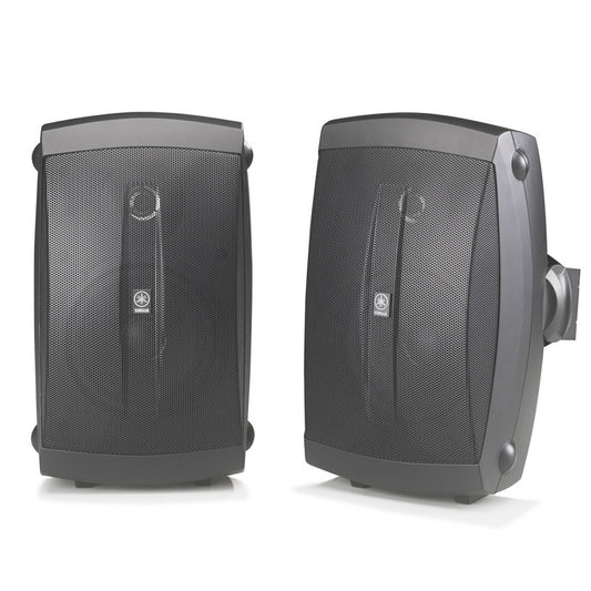 YAMAHA NS-AW150BL 2-Way Indoor/Outdoor Speakers (Pair, Black) - Wired - CookCave
