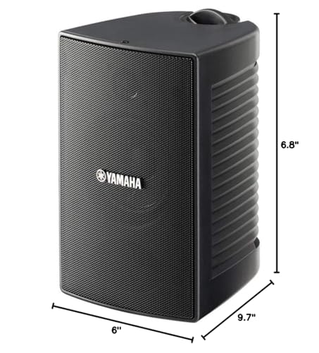 YAMAHA NS-AW194BL High-Performance All-Weather Speakers, Black - CookCave