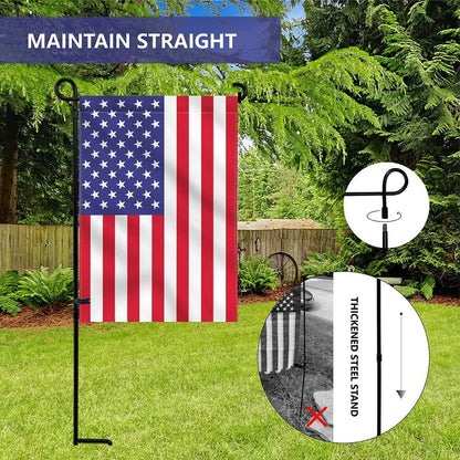 YEAHOME Garden Flag Holder Stand, Premium Yard Flag Holder Weather-Proof Metal Powder-Coated Flagpole with Clip and Stopper for Christmas Garden Flag, Outdoor Garden Decor Decoration - CookCave