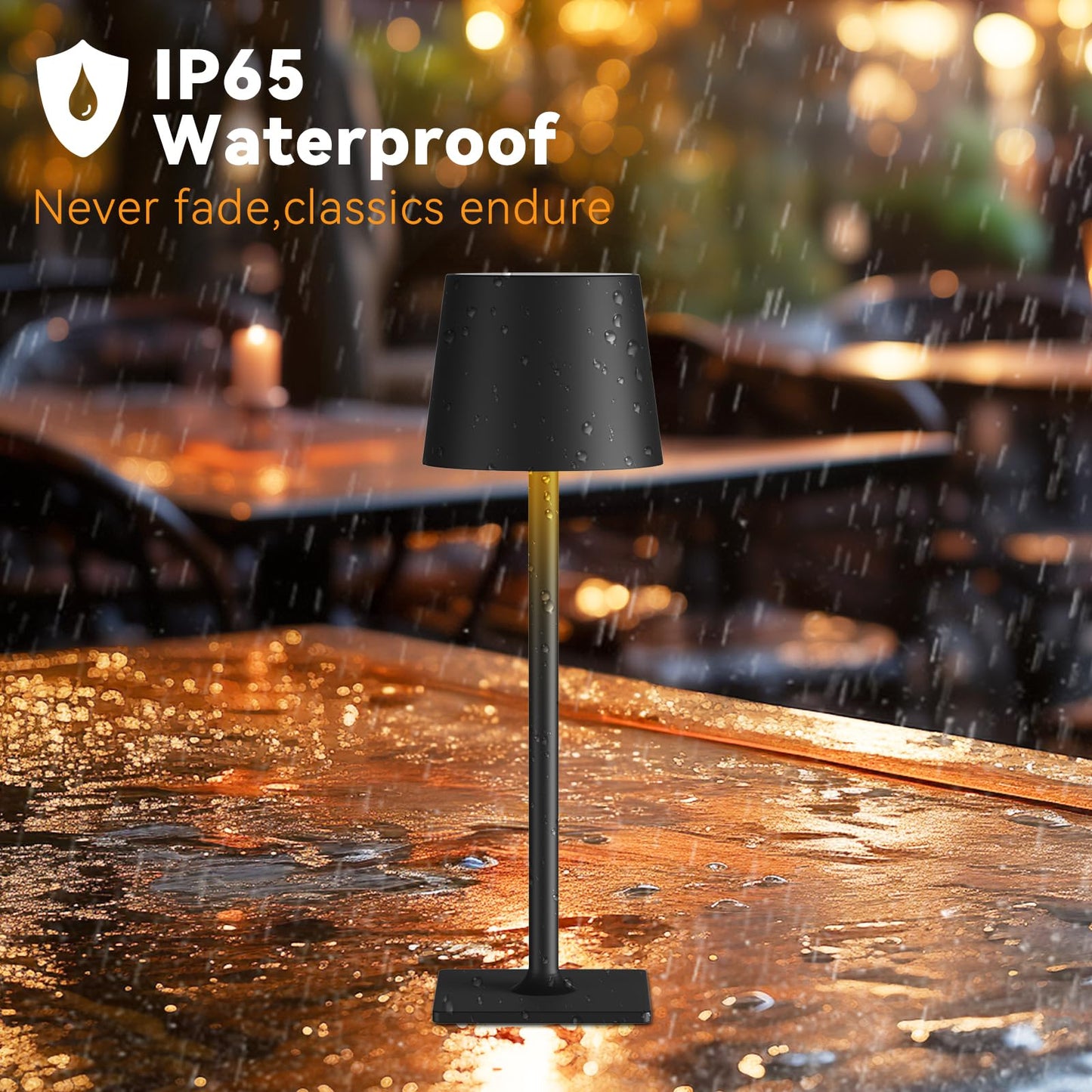 Yogaret 2 Pack Rechargeable Table Lamps,Cordless Lamp with 6000mAh Battery Operated, Portable Indoor/Outdoor Table Lamp for Patio Restaurant Home Dinner Dining Kitchen,Waterproof & Wireless - CookCave