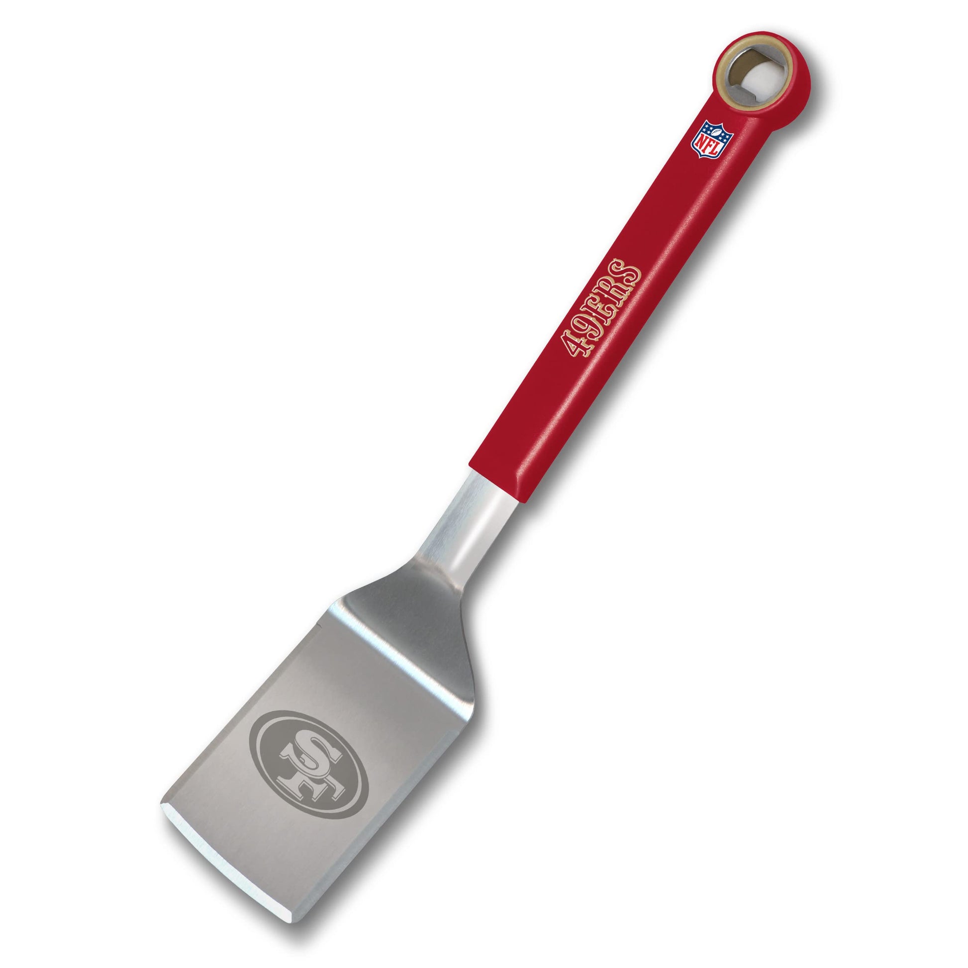 YouTheFan NFL San Francisco 49ers Stainless Steel BBQ Spatula with Bottle Opener Medium - CookCave