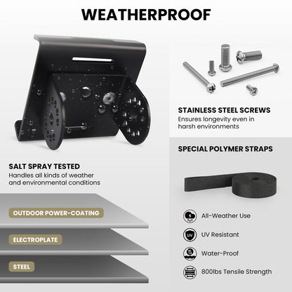 ZeboZap Infrared Electric Patio Heater with Strap to Post | Wall Mounted Gazebo Outdoor Heater, Space Heaters for Indoor 1500W Remote Control - CookCave