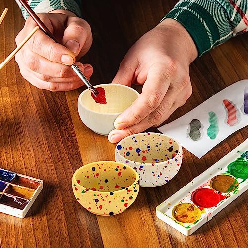 ZENFUN 20 Pack Wooden Pinch Bowls, Mini Unfinished Bowls Set for Dipping Sauce, Condiment Bowls, Condiment Cups, Nuts, Candy, Fruits, Appetizer, and Snacks - CookCave