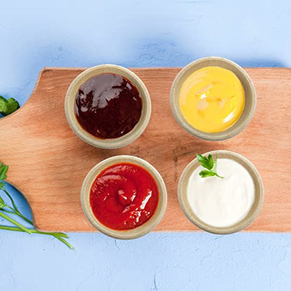 ZENFUN 20 Pack Wooden Pinch Bowls, Mini Unfinished Bowls Set for Dipping Sauce, Condiment Bowls, Condiment Cups, Nuts, Candy, Fruits, Appetizer, and Snacks - CookCave