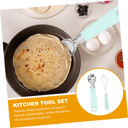 1 Set 9pcs Baking Tool Set Cheese Pizza Spatula Noodle Cooker Plastic Handle Kitchenware Vegetable Peeler Cookware Kitchen Gadgets Wood Tools Opener Wooden Stainless Steel Spoon - CookCave