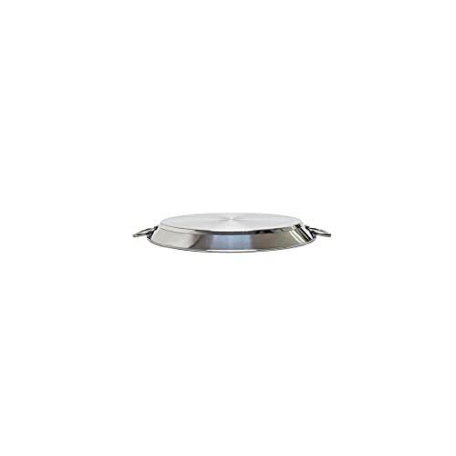 Garcima 16-inch Stainless Flat Bottom Paella Pan, 40cm - CookCave