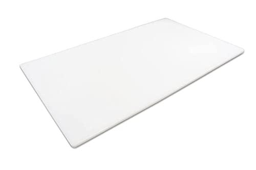 Thirteen Chefs Cutting Boards for Kitchen - 30 x 18 x 0.5" White Color Coded Plastic Cutting Board with Non Slip Surface - Dishwasher Safe Chopping Board - CookCave